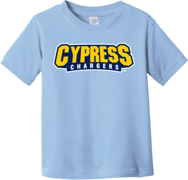 Cypress College Toddler T Shirt Cypress Chargers Banner Wordmark - ONLINE ONLY