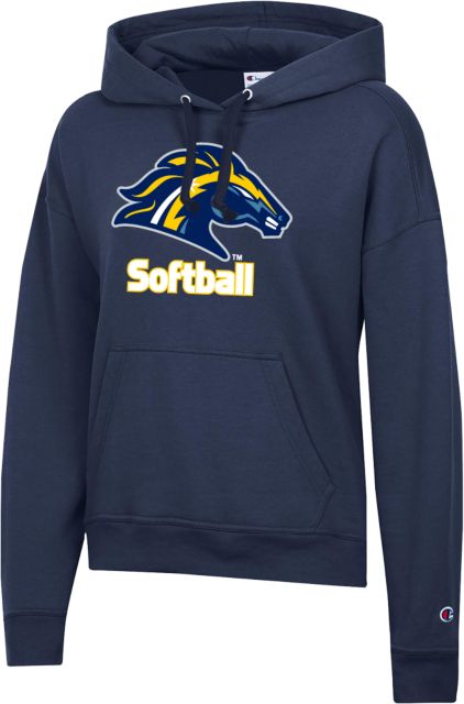 Cypress College Champion Womens Powerblend Pullover Hood Cypress - Softball - ONLINE ONLY