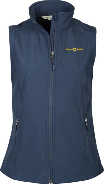 Cypress College Womens Core Softshell Vest Cypress College Logo Horizontal - ONLINE ONLY