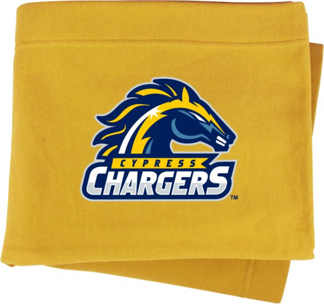Cypress College Sweatshirt Blanket Cypress Chargers Logo - ONLINE ONLY