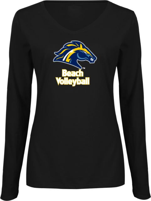 Cypress College Womens Long Sleeve V Neck Tee  Cypress - Beach Volleyball - ONLINE ONLY