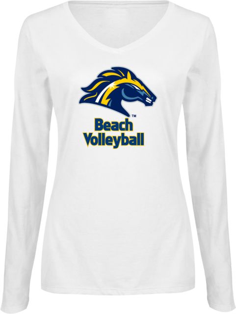 Cypress College Womens Long Sleeve V Neck Tee  Cypress - Beach Volleyball - ONLINE ONLY