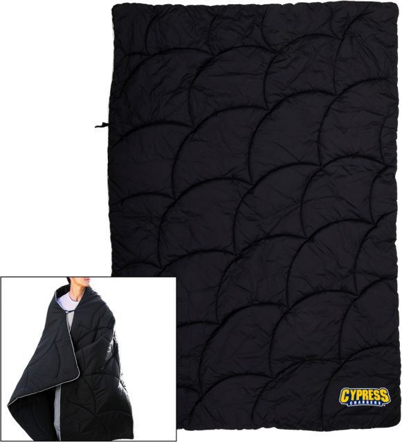 Cypress College Wearable Camping Blanket Cypress Chargers Banner Wordmark - ONLINE ONLY