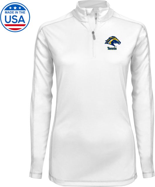 Cypress College Syntrel Womens Interlock 1/4 Zip Cypress - Tennis - ONLINE ONLY