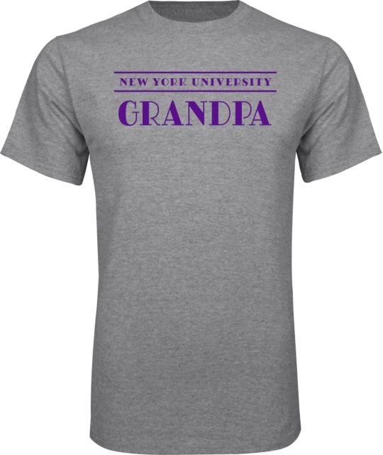 New York University Grandpa Short Sleeve T-Shirt | Champion | Oxford | XLarge