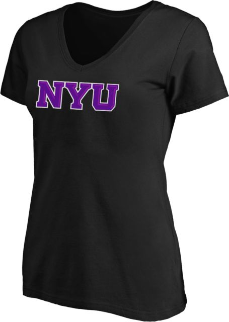 New York Univ Womens Plus V Neck T Shirt NYU Ultra Violet - ONLINE ONLY