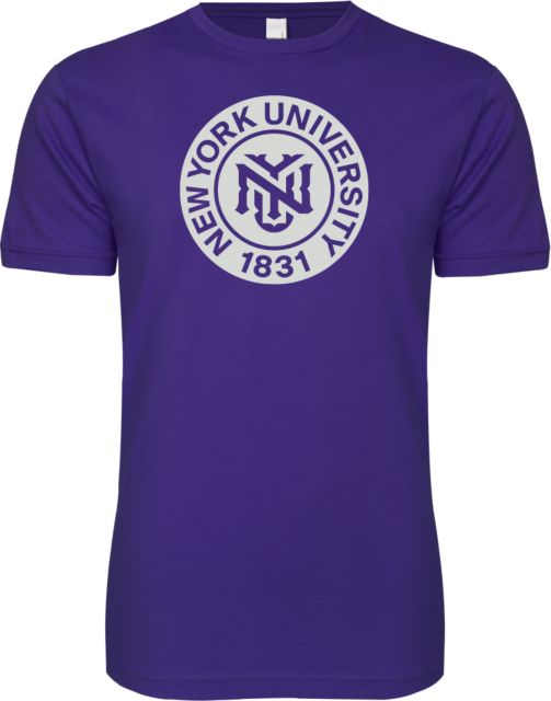NYU Next Level SoftStyle T Shirt NYU Crest - ONLINE ONLY