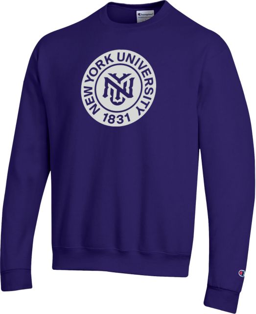 Nyu shop champion sweatshirt