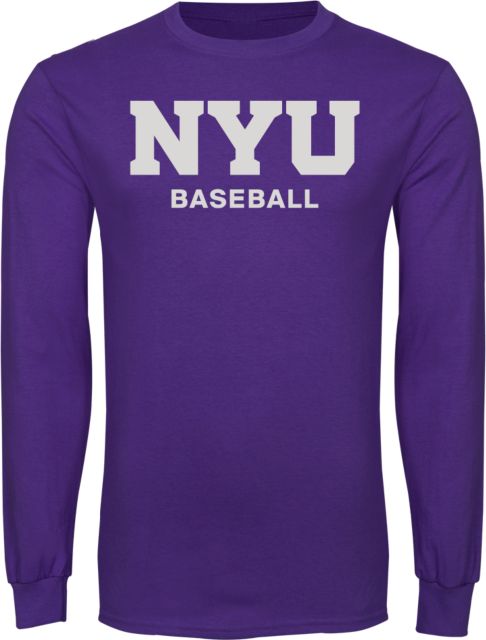 NYU Long Sleeve T Shirt NYU Baseball - ONLINE ONLY