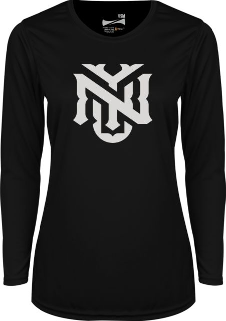 NYU Ladies Syntrel Performance Long Sleeve Shirt Interlock - ONLINE ONLY