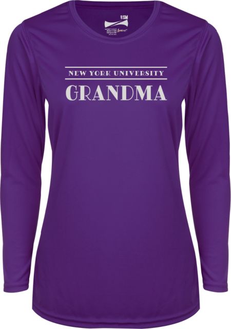 NYU Ladies Syntrel Performance Long Sleeve Shirt NYU Grandma - ONLINE ONLY