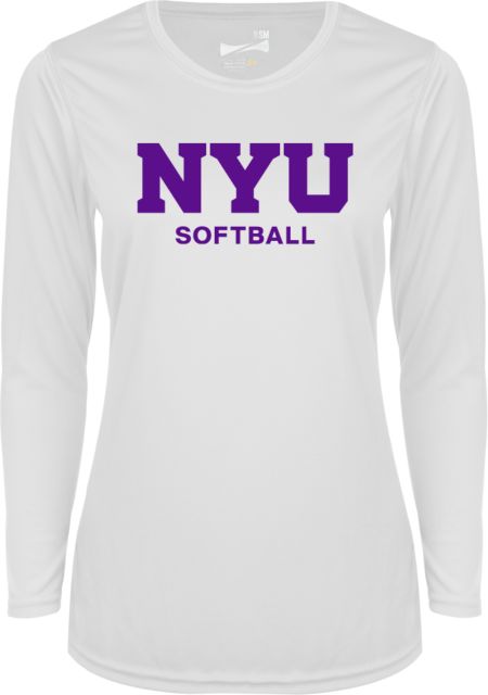 NYU Ladies Syntrel Performance Long Sleeve Shirt NYU Softball - ONLINE ONLY
