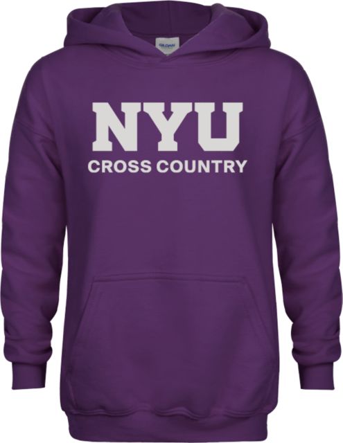 NYU Youth Fleece Hoodie NYU Cross Country ONLINE ONLY New York University