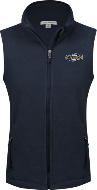 GSW State Womens Fleece Full Zip Vest GWS Canes Wordmark - ONLINE ONLY