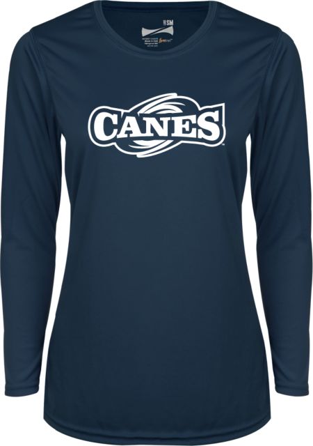 GSW State Womens Performance Long Sleeve Shirt GSW Canes Wordmark - ONLINE ONLY