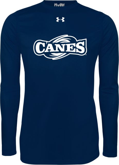 GSW State Under Armour Long Sleeve Tech Tee GSW Canes Wordmark - ONLINE ONLY