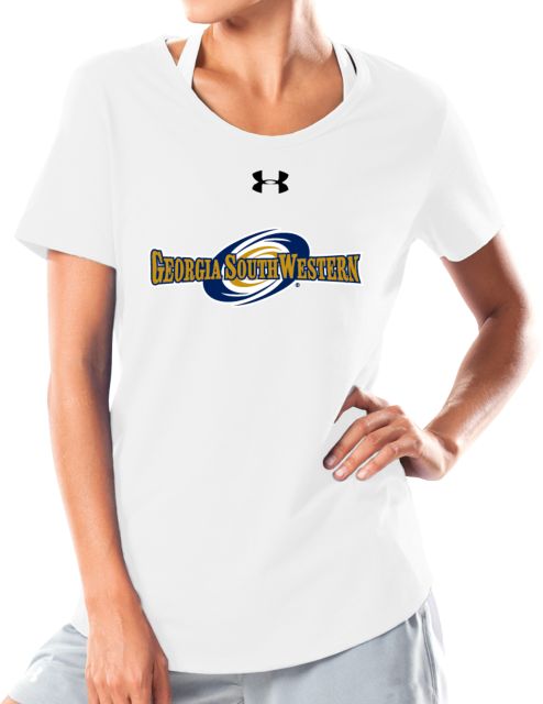 GSW State Under Armour Charged Cotton Tee GSW Primary Athletics Mark - ONLINE ONLY