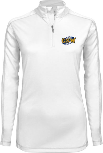 GSW State Womens Syntrel Interlock 1/4 Zip GSW Athletics Mark - ONLINE ONLY