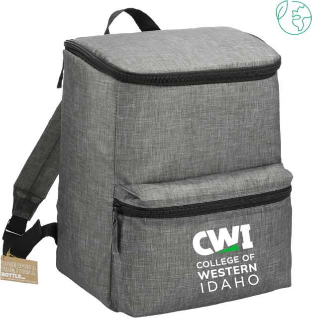 Western Idaho Excursion Recycled 20 Can Backpack Cooler CWI College of Western Idaho Primary Mark - ONLINE ONLY