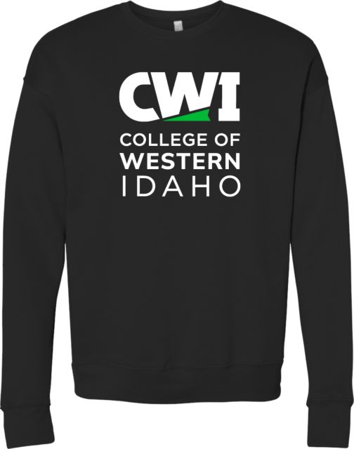 Western Idaho Bella + Canvas Fleece Crew CWI College of Western Idaho Primary Mark - ONLINE ONLY