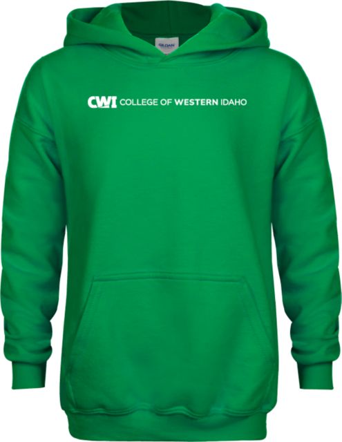 Western Idaho Youth Fleece Hoodie CWI College of Western Idaho Flat Mark - ONLINE ONLY