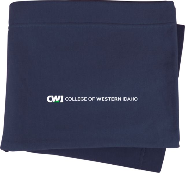 Western Idaho Sweatshirt Blanket CWI College of Western Idaho Flat Mark - ONLINE ONLY