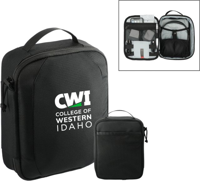 Western Idaho RPET Headphone and Tech Case CWI College of Western Idaho Primary Mark - ONLINE ONLY
