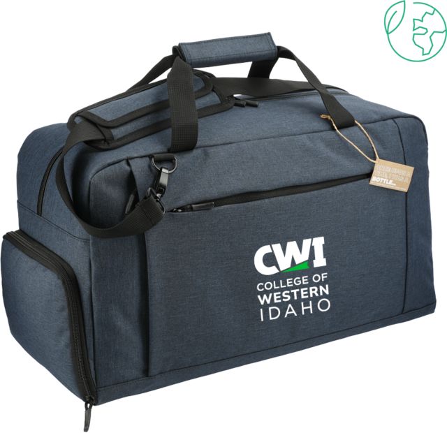 Western Idaho Aft Recycled PET 21 Inch Duffel CWI College of Western Idaho Primary Mark - ONLINE ONLY