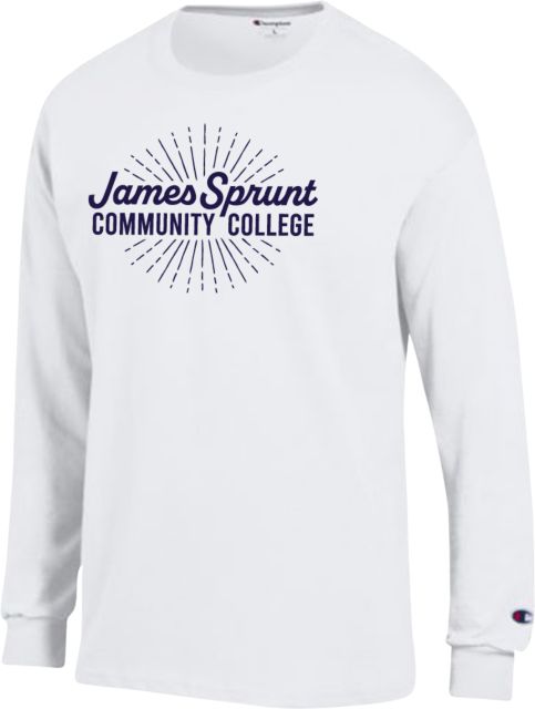 James Sprunt Champion Long Sleeve T Shirt James Sprunt Script - ONLINE ONLY