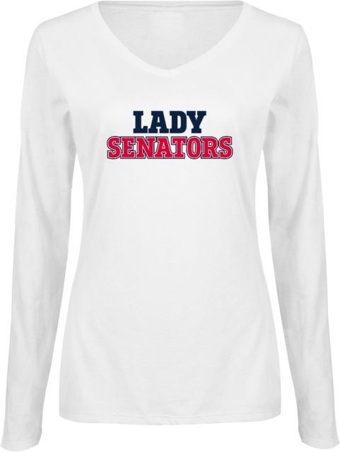 Walter State Ladies Long Sleeve V Neck Tee Lady Senators - ONLINE ONLY