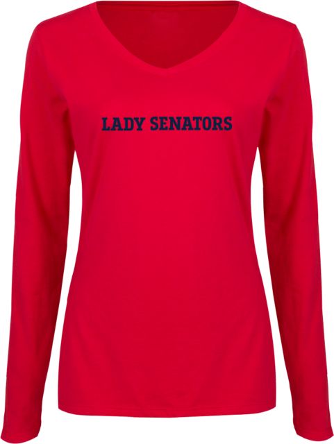 Walter State Ladies Long Sleeve V Neck Tee Lady Senators - ONLINE ONLY