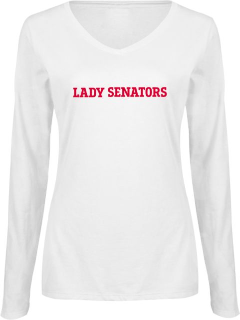 Walter State Ladies Long Sleeve V Neck Tee Lady Senators - ONLINE ONLY