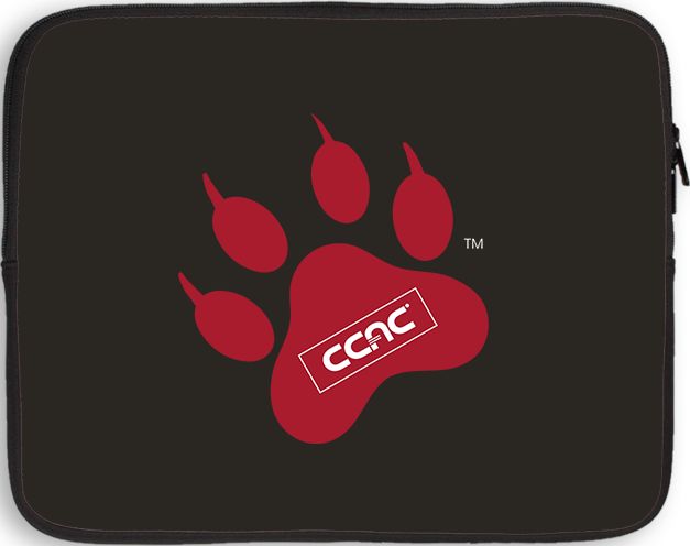 CCAC 10 inch Neoprene iPad/Tablet Sleeve Paw Print - ONLINE ONLY
