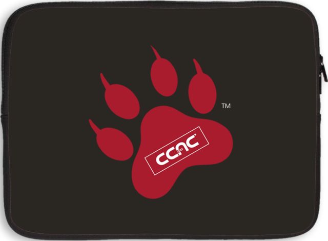 CCAC 13 inch Neoprene Laptop Sleeve Paw Print - ONLINE ONLY