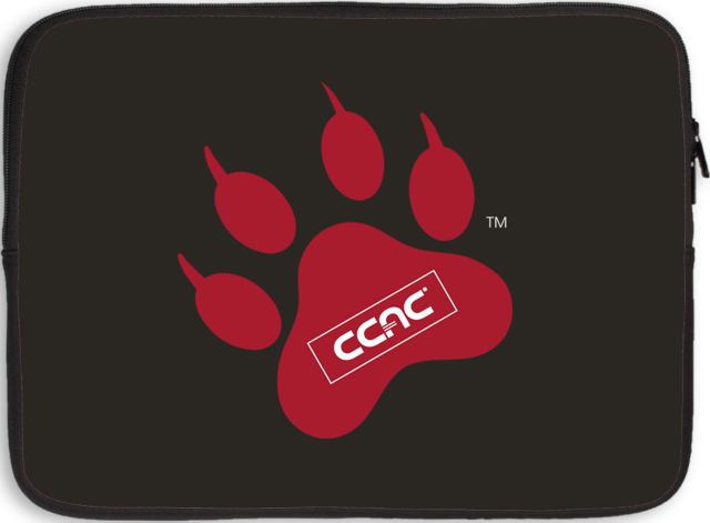 CCAC 15 inch Neoprene Laptop Sleeve Paw Print - ONLINE ONLY
