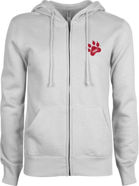 CCAC ENZA Ladies Fleece Full Zip Hoodie Paw Print Embroidery - ONLINE ONLY