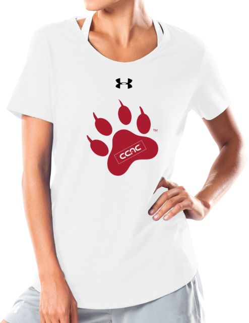 CCAC Ladies Under Armour Charged Cotton Tee Paw Print - ONLINE ONLY
