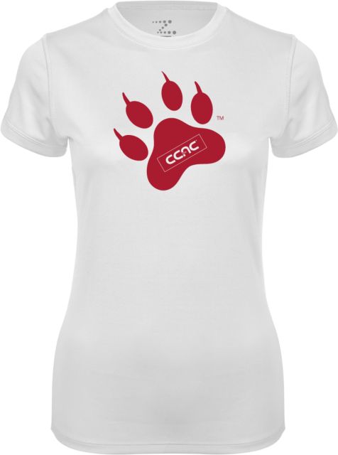 CCAC Ladies Syntrel Performance Tee Paw Print - ONLINE ONLY
