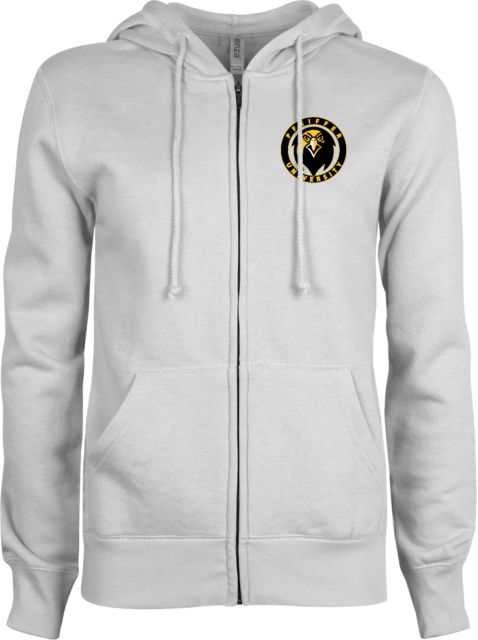 Pfeiffer ENZA Ladies Fleece Full Zip Hoodie Pfeiffer University Circle Graphic - ONLINE ONLY