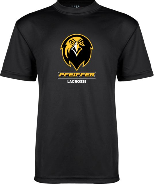 Pfeiffer Youth Performance Tee Pfeiffer Lacrosse Stacked - ONLINE ONLY