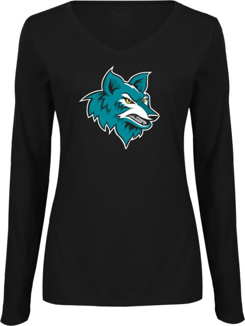 Chandler Gilbert Ladies Long Sleeve V Neck Tee Coyote Head - ONLINE ONLY