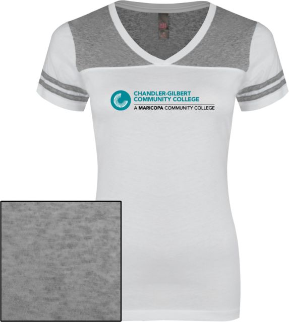 Chandler Gilbert Ladies Juniors Varsity V Neck Tee Primary Mark - ONLINE ONLY