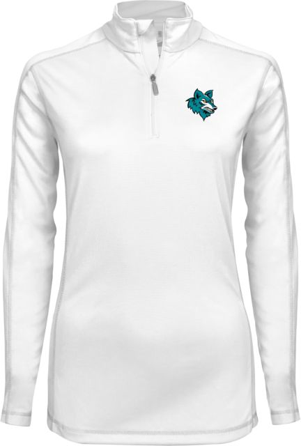 Chandler Gilbert Ladies Syntrel Interlock 1/4 Zip Coyote Head - ONLINE ONLY