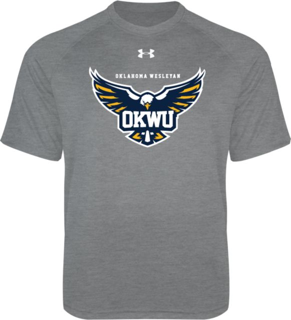 Oklahoma Wesleyan Youth Under Armour Tech Tee Primary Eagle w/ Type - ONLINE ONLY