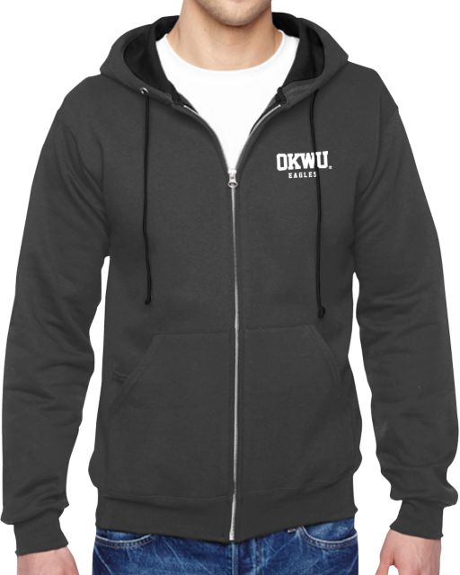 Oklahoma Wesleyan Fleece Full Zip Hoodie Logotype - ONLINE ONLY