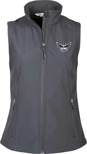 Oklahoma Wesleyan Ladies Core Softshell Vest Primary Eagle - ONLINE ONLY