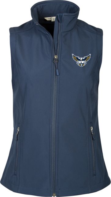 Oklahoma Wesleyan Ladies Core Softshell Vest Primary Eagle - ONLINE ONLY