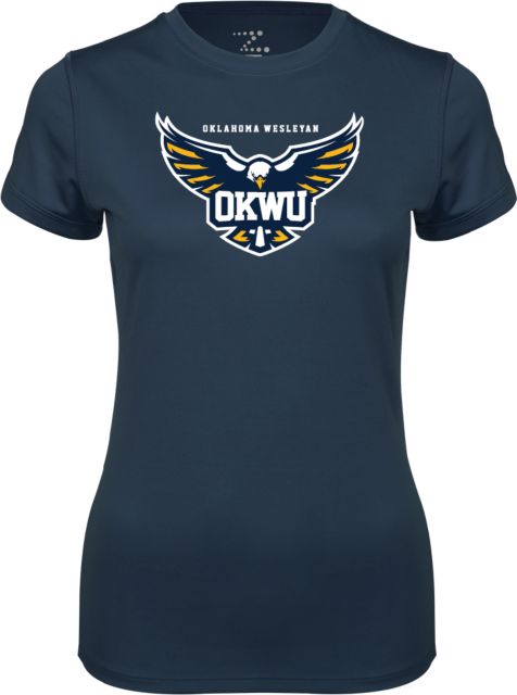 Oklahoma Wesleyan Ladies Syntrel Performance Tee Primary Eagle w/ Type - ONLINE ONLY