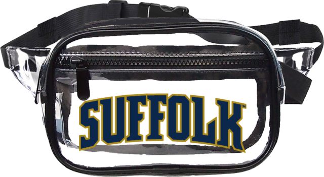 Suffolk University Clear Fanny Pack Arched Suffolk - ONLINE ONLY