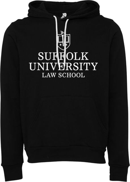 Suffolk University Bella + Canvas Fleece Hood Suffolk University Law School Stacked - ONLINE ONLY